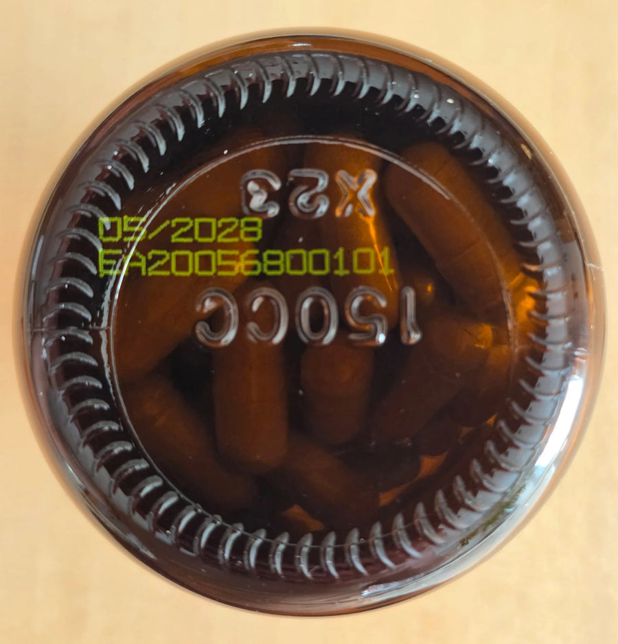 Glasboden von N°01 Glow mit aufgedruckter L-Nummer